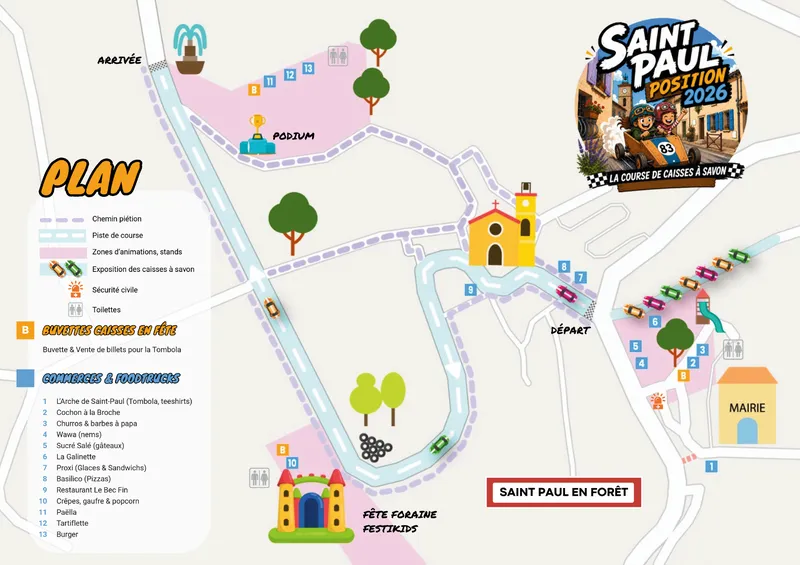 Plan de la SaintPaulPosition 2026